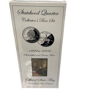 Statehood Quarter Collector's Box Set Philadelphia and Denver Mints 1999 to 2009